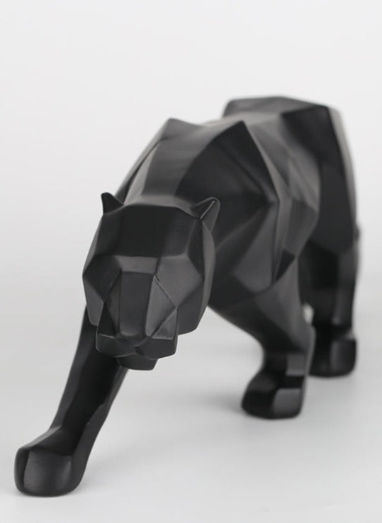"Black Panther" Signature Sculpture | Abstract Geometric Design | Original Product