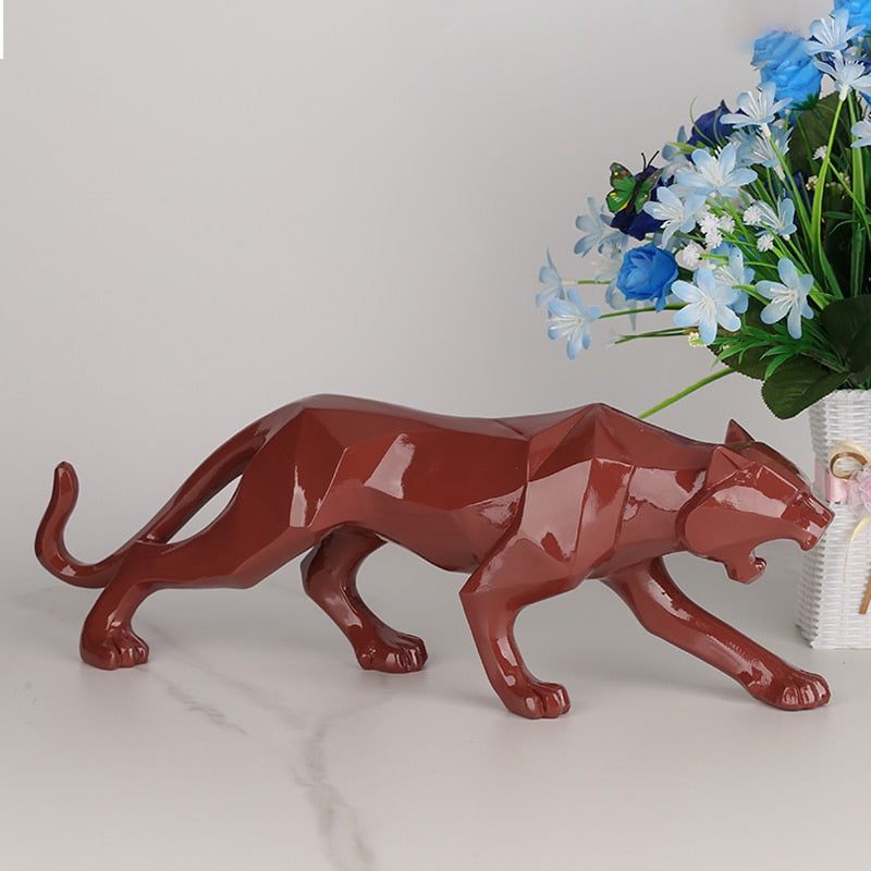 "Black Panther" Signature Sculpture | Abstract Geometric Design | Original Product