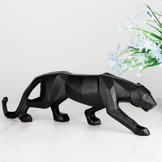 "Black Panther" Signature Sculpture | Abstract Geometric Design | Original Product