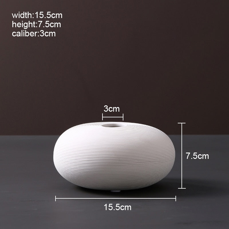 NordikVase™ Harmonious White Ceramic Vase Collection | Home Decor