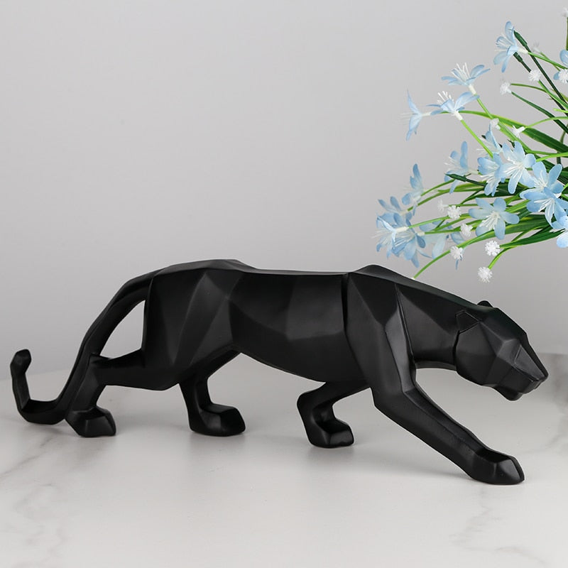 "Black Panther" Signature Sculpture | Abstract Geometric Design | Original Product
