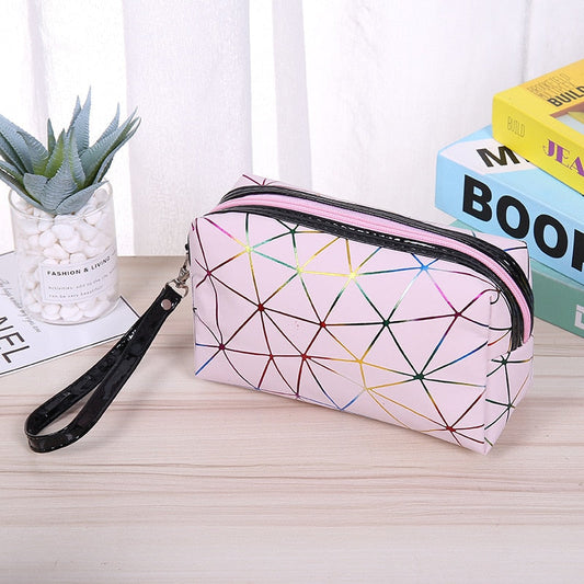 Colorful Striped Waterproof Cosmetic Bag | Flash Sale