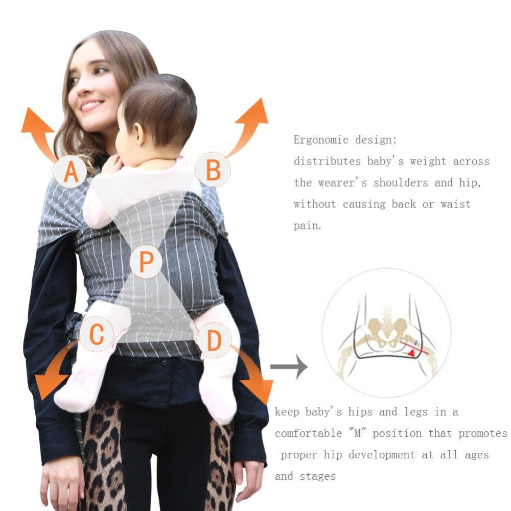 Baby Wrap Carrier Sling For Babies | Breatheable & Comfortable