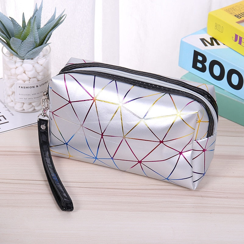 Colorful Striped Waterproof Cosmetic Bag | Flash Sale