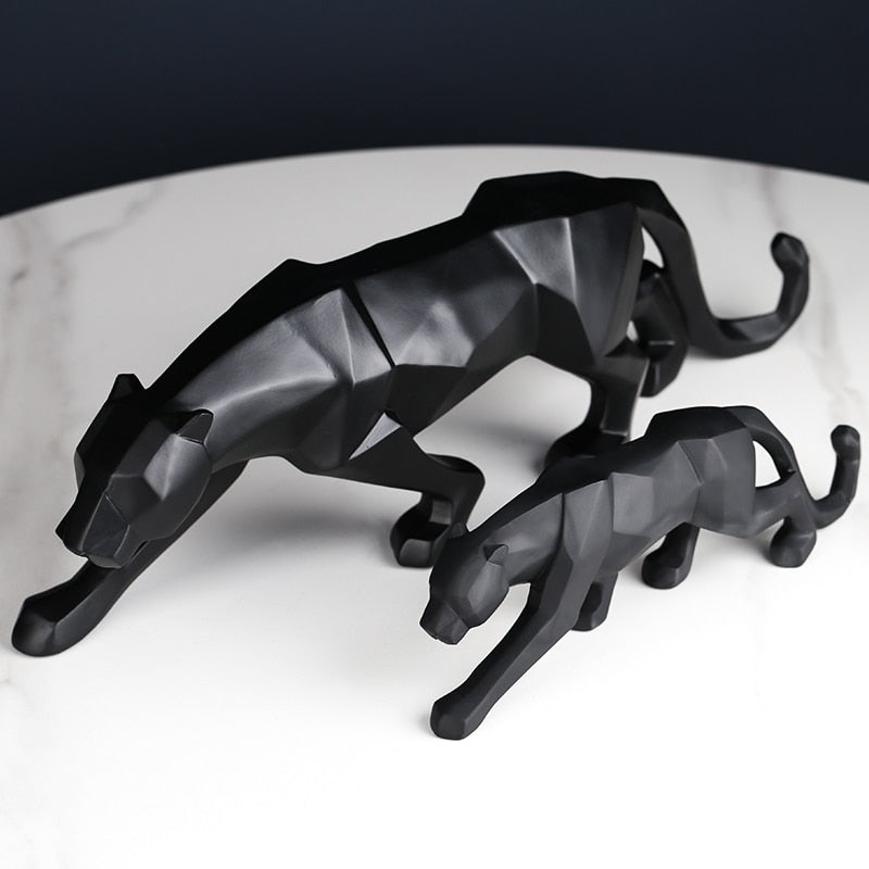 "Black Panther" Signature Sculpture | Abstract Geometric Design | Original Product