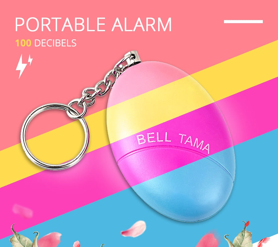 Pull-To-Activate Personal Safety Alarm with Keychain