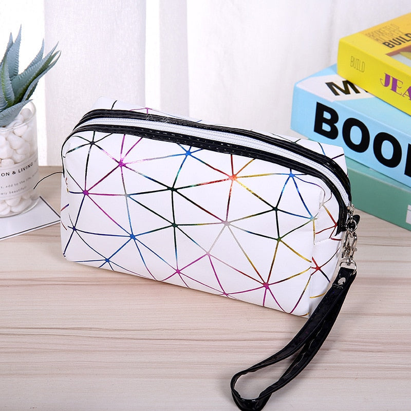 Colorful Striped Waterproof Cosmetic Bag | Flash Sale