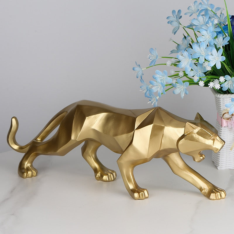 "Black Panther" Signature Sculpture | Abstract Geometric Design | Original Product